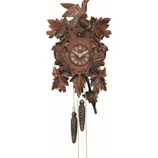 Engstler - 632_QM - Kuckucksuhr - Quarz - Nussbaum - mit Musik - 35 cm