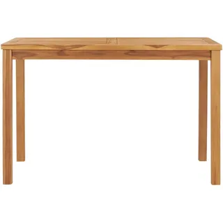vidaXL Garten-Esstisch 120x70x77 cm Massivholz Teak - Braun