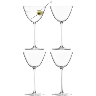 LSA International Borough Martini-Glas, Clear, 3.6 inches, 4