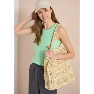 Trägertop CECIL, Damen, Gr. XXL (46), grün (juicy lime), Rippware, Obermaterial: 95% Baumwolle, 5% Elasthan, bestickt, körpernah hüftbedeckend, Rundhals, Tops Trägertop, mit Rundhals und Embroidery-Detail