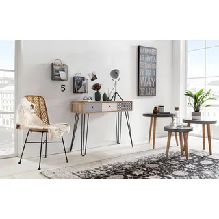 SIT Möbel Konsolentisch SIT "Mailbox", bunt, B:99cm H:80cm T:35cm, Tische, Konsolentisch, mit Dekoroberflächen im Scandi Look, Shabby Chic, Vintage