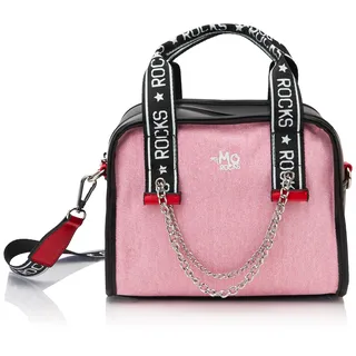 speedlight Women's Henkeltasche Damen Shopper, Schwarz Rot