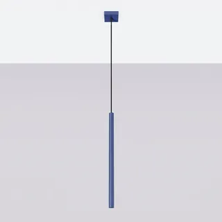 Pendelleuchte PASTELO 1 ultramarin 1xG9 8W Stahl 120x8x8cm Sollux Lighting - Blau
