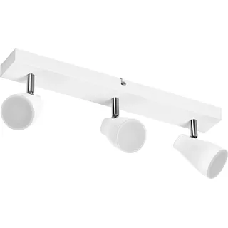 OSRAM LED SPOT PEAR Spotlight GU10, weiß, 3X4,3W, 1050lm, 444mm, warmweiße Lichtfarbe, ausrichtbare Leuchtenköpfe, einfache Montage, Kombination mit smarten GU10-Lampen möglich, IP 20, 2700K - Weiß