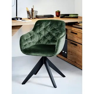 Jahnke Schalenstuhl »KENSINGTON TWIST LOCK« (Set) 1 Stk.Twistlock - dreht sich in Ausgangsposition zurück, grün