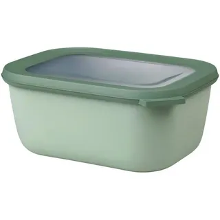 Mepal Vorratsdose , Transparent , Kunststoff , 1.5 l , 21x9x16 cm , lebensmittelecht, luftdichter Verschluss, auslaufsicher, wasserdicht, hitzebeständig, mikrowellengeeignet, Deckel mit Sichtfenster , Küchenzubehör, Vorratsbehälter, Vorratsdosen