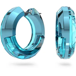 Swarovski Lucent Kreolen, Statement Ohrringe mit gelben Swarovski Kristallen