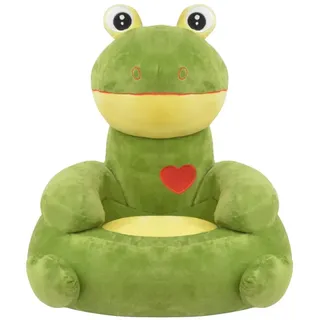 vidaXL Plüsch-Kindersessel Frosch Grün - Grün