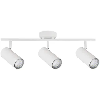 Deckenstrahler , Weiß , Metall , 9x18x56 cm , Lampen & Leuchten, Innenbeleuchtung, Spots & Strahler, Deckenspots