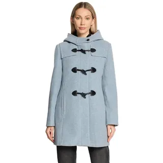 GIL BRET Damen, Dufflecoat mit Kapuze", 44, Bright Blue melange),