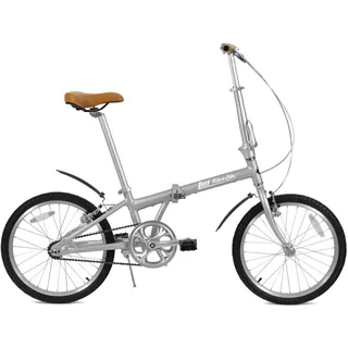 FabricBike Klappfahrrad, Alu-Rahmen, Single Speed, klapprad 20 Zoll, Folding, klapp Fahrrad, Klapprad Erwachsene, Fabric Bike Folding Bike (Space Grey W/Mudguard)