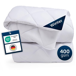 Blumtal Winterdecke 155x220 cm - Oeko-TEX zertifizierte Bettdecke 155x220 cm - extra Dicke Winter Decke - Steppdecke 155x220 Winter - Bettdecke Winter 155x220 - Duvet 155x220 - Steppbettdecke 155x220