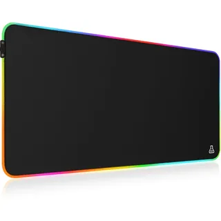 THE G-LAB Pad Rubidum – Gaming-Mauspad RGB – Gaming-Mauspad XXL – LED-Hintergrundbeleuchtung – Feuchtigkeitsbeständig – Stoff mit hoher Präzision – rutschfeste Unterseite aus Gummi – 800 x 300 x 3 mm