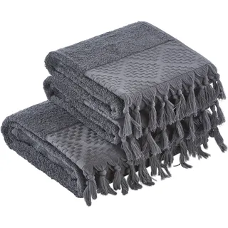 Done. Provence Bohéme Handtuchset 3 St. grau