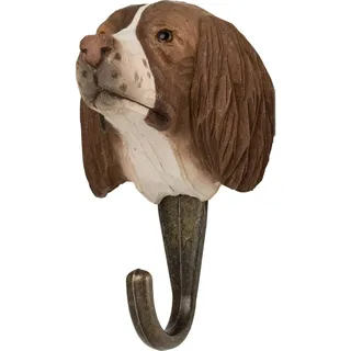 Wildlife Garden Decohook Wandhaken Springer Spaniel (handgeschnitzt) - Braun
