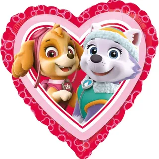 Folienballon Herz - Paw Patrol Pink Love - 45cm anagram