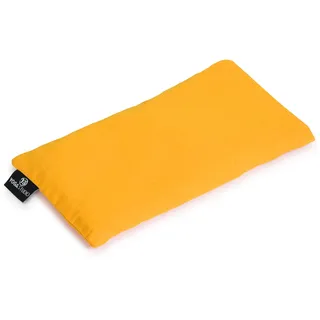 Yoga Studio organisches Augenkissen, 23 x 12/13 cm, Bio-Lavendel- und Leinsamenduft, Yogakissen für müde Augen und Kopfschmerzen, gelb, 23cm x 12/13cm, weight, 200g