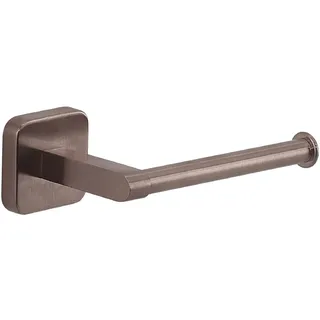 Gedy Tonga Toilettenpapierhalter für Badezimmer, Roségold, Edelstahl, selbstklebend, ohne Bohrer, 14,3 x 6,9 x 4,7 cm