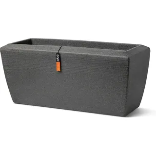 Capi Pflanzgefäß Rechteckig Granite 60 cm x 35 cm x 40 cm Anthrazit