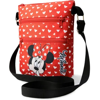 Disney Umhängetasche Mädchen, Minnie Maus Shoulder Bag Handtasche Teenager Mädchen - Kleine Geschenke für Mädchen