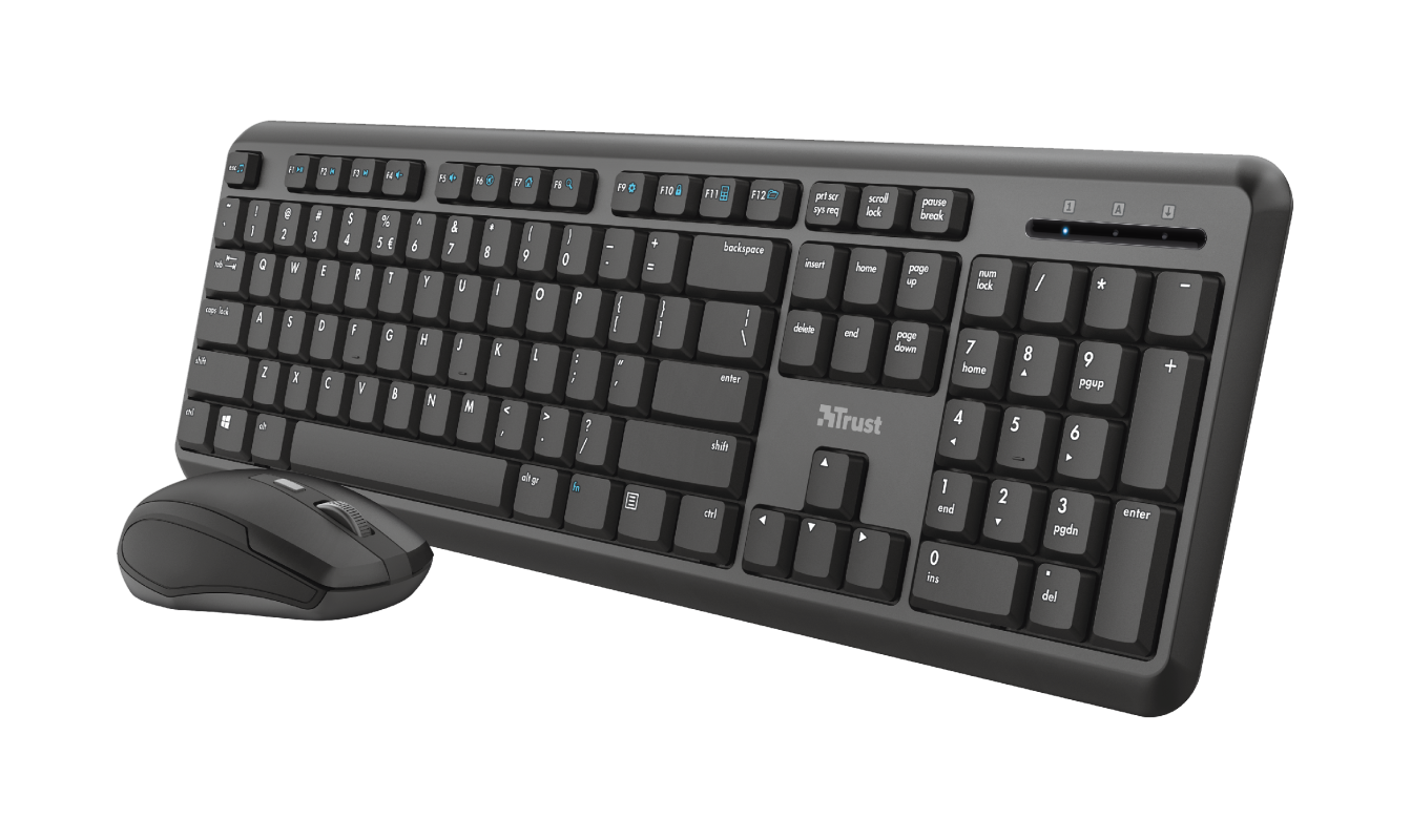 Bild von TKM-350 Wireless Silent Keyboard and Mouse Set, USB, DE (24011)