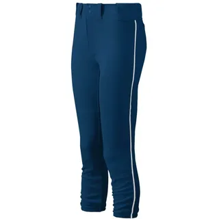 Mizuno Damen Gürtel Select Paspel Hose, Damen, 350314.5100.08.XXL, Marineblau/weiß, XXL