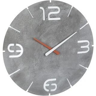 TFA Funk Wanduhr Contour 35,00 cm 60.3536.15 grau