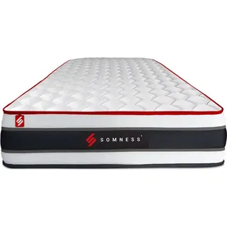 Matratzen- und Lattenrost-Set 90x200 cm - Energy - Weiß