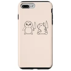 Hülle für iPhone 7 Plus/8 Plus Pinguin und Capybara und Messer