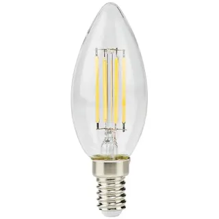 Nedis LED-Kerze FILAMENT 4,5W E14 klar 470lm 2700K Ersatz für 42W Lebensdauer 15000h