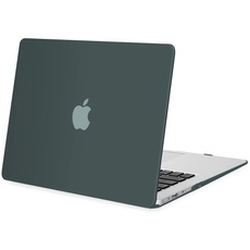 MOSISO Hülle Kompatibel mit MacBook Air 13 Zoll (Modelle: A1466/A1369, Ältere Version 2010-2017 Freigabe), Schützende Plastik Hartschale Schutzhülle Case, Mitternacht Grün