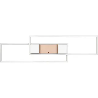 Trio Leuchten Led-Deckenleuchte , Braun, Grau , Metall , 28x8x100 cm , Farben fixierbar , Lampen & Leuchten, Leuchtenserien