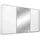Schwebetürenschrank TOMA 368 x 214 x 64 cm Weiß