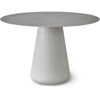 Solpuri Queen Dining Tisch Beton/Aluminium/Dekton Grau rund