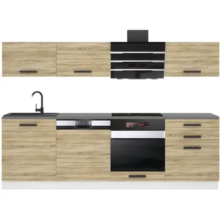 Belini Küchenzeile Linda 240 cm Beige