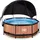Wood Pool Set 244 x 76 cm inkl. Filterpumpe + Sonnensegel
