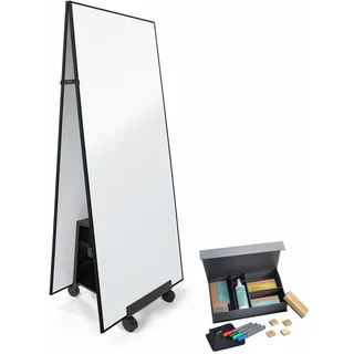 Sigel Whiteboard-Set mit Ständer Tent-use Meet up 90,0 x 180,0 cm weiß/schwarz Aluminium