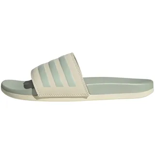 Adidas Damen Adilette Comfort Slides RUTSCHEN, Wonder White/Linen Green Met. / Linen Green Met, 42 EU