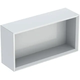 Geberit iCon Regal rechteckig, 45x23,3x13,2 cm, 502322, 502.322.01.1, Farbe: Front/Korpus: weiß/lackiert hochglänzend, Griff: weiß/pulverbeschichtet matt