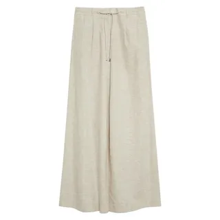 Comma Damen Weite Culotte Hose mit fließendem Schnitt - Bunt