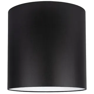 Leuchtenschirm , Schwarz , Metall, Textil , zylindrisch , E27 , 35 cm , Lampen & Leuchten, Leuchtenzubehör, Lampenschirme
