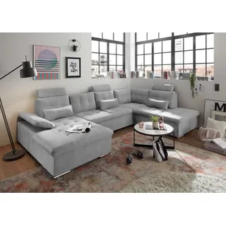 ed exciting design ED Lifestyle Medan U Sofa 3-teilig Holzwerkstoff/Nosag