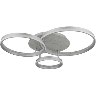 GLOBO Lighting Deckenleuchte - grau , Maße cm B: 85,5 H: 16,7