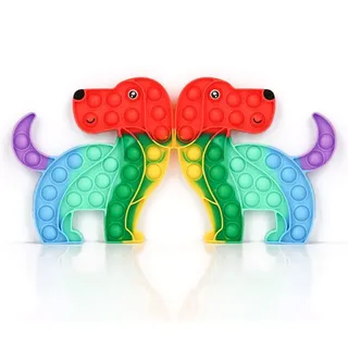 Pop it Fidget Toys, Pop on It, Pop Bubble Toys zur Linderung von Stress und Angst für Sonderschulbedarf, Kinder und Erwachsene, 2 Packs