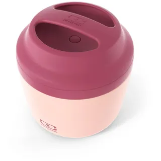 monbento - Bento Lunchbox MB Element Rosa Bicolor – Thermo-Lunchbox, hält Mahlzeiten warm/kalt – Lunchbox ohne BPA – langlebig und sicher – Rosa