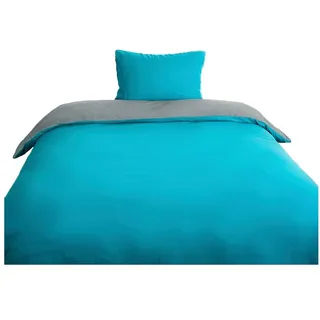 COFI Microfaser Wende-Bettwäsche mit Reißverschluss, für Einzel- und Doppelbett 135 x 200 cm + 80 x 80 cm