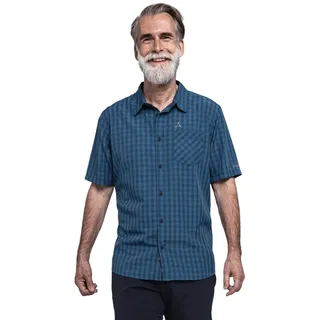 Schöffel Wanderhemd Hiking CIRC Shirt Style Dalfoss MNS (UV Schutz, Brusttasche) kurzarm blau Herren
