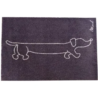 madaboutmats Fussmatte , Braun , Kunststoff , Hund , rechteckig , 50x75 cm , rutschfest, für Fußbodenheizung geeignet, für alle Fußböden geeignet, rutschhemmend, schützt den Fußboden, pflegeleicht, widerstandsfähig, recycelbar , Teppiche und Böden, Schmutzfangmatten, Fußmatten