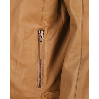 Lederjacke JCC "Lederjacke 16-13-2", Herren, Gr. M, braun (cognac), Obermaterial: 100% Lammleder LEL. Futter: 100% Baumwolle CO., Jacken Lederjacke