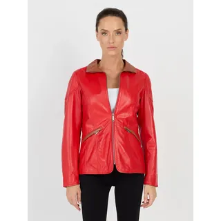 JCC Lederjacke »Lederjacke 3102224«, rot